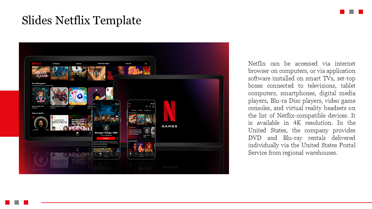 Get Now! Google Slides Netflix Template For Presentation